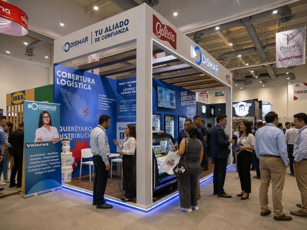 Visitantes recorriendo los stands de Expo Proveedores